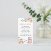 Wildflower Tea Baby Library Request Enclosure Kaar Informatiekaartje (Staand voorkant)