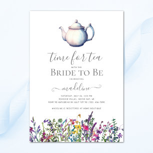 Wildflower Tea Vrijgezellenfeest Kaart