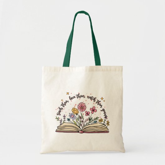 Wildflower Teacher Tote Bag (Voorkant)