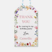 Wildflower thema dank u Label Cadeaulabel (Voorkant)