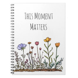 Wildflower "This Moment Matters" Spiral Notitieboe Notitieboek