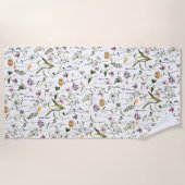 Wildflower tuin bloemmotief strandlaken (Voorkant)