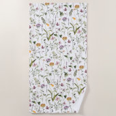Wildflower tuin bloemmotief strandlaken (Voorkant)