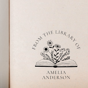 Wildflower uit de bibliotheek van aangepaste naam zelfinktende stempel