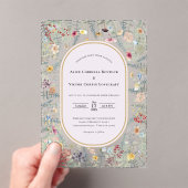  Wildflower Varen Lavendel Bruiloft Acryl Uitnodigingen (Insitu (Draagbaar))