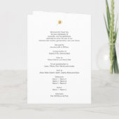 Wildflower Viering van het Leven Foto Begrafenis Programma (Achterkant)