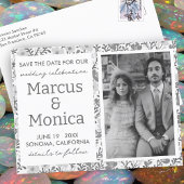 Wildflower Vines Aangepaste foto Opslaan van de da Briefkaart