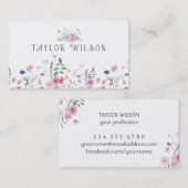 Wildflower Visitekaartje (Voorkant / Achterkant)