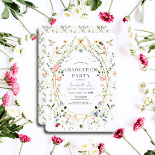 Wildflower vlinder bij Waterverf Afstuderen Kaart