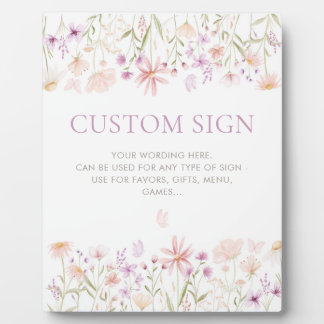 Wildflower vlinder meisjes 1e verjaardag partij te fotoplaat