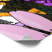 Wildflower Volcano Mountain Poster (Hoek)