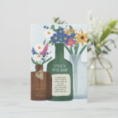 Wildflower Voorraad de Bar Behuizing Kaart (Staand voorkant)