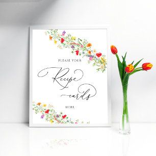 Wildflower Vrijgezellenfeest Laat recept Kaart hie Poster