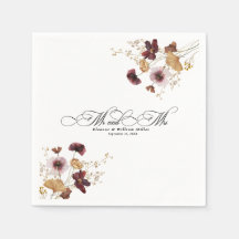 Wildflower Waterverf Bloemenkalligrafie Bruiloft