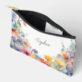 Wildflower Waterverf Bloempatroonnaam Etui (Open)