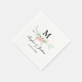 Wildflower Waterverf bruiloft servet (Hoek)