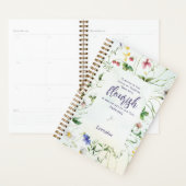 Wildflower Waterverf Schrift gepersonaliseerd Planner (Display)