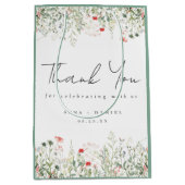 Wildflower Wedding Bedankt Medium Cadeauzakje (Voorkant)