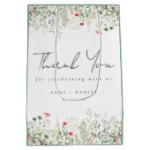 Wildflower Wedding Bedankt Medium Cadeauzakje (Achterkant)
