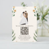 Wildflower Wedding Enclosure Card  Informatiekaartje (Staand voorkant)