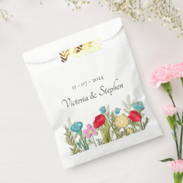 Wildflower Wedding Favor Bags Bedankzakje