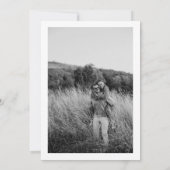  Wildflower Wedding Foto Sla de datum op Kaart (Achterkant)