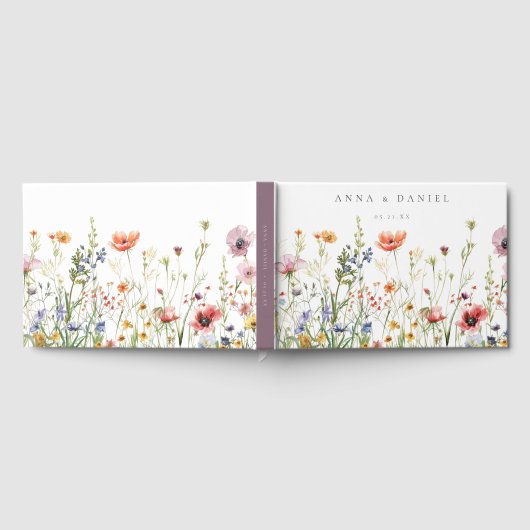 Wildflower Wedding Gastenboek (Volledig)