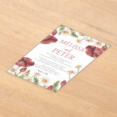 Wildflower Wedding Invitation (Poser)