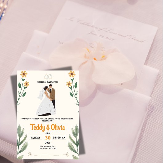 Wildflower Wedding Invitation