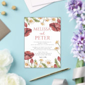 Wildflower Wedding Invitation Acryl Uitnodigingen (Insitu (Huwelijk))