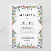 Wildflower Wedding Kaart (Voorkant)