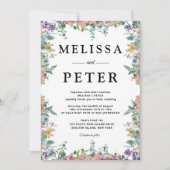 Wildflower Wedding Kaart (Voorkant)