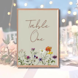 Wildflower Wedding Kaart