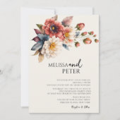 Wildflower Wedding Kaart (Voorkant)