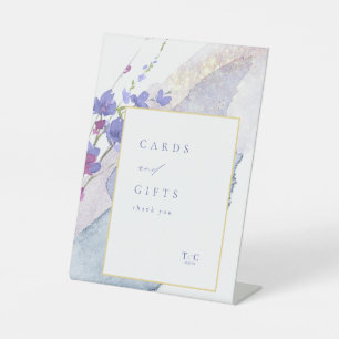 Wildflower Wedding-kaarten & Gifts Peri ID954 Reclamebord Met Voetstuk