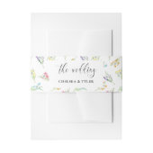 Wildflower Wedding Meadow Flower Invita Uitnodigingen Wikkel (Voorkant Voorbeeld)