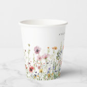Wildflower Wedding Papieren Bekers (Voorkant)