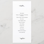 Wildflower Wedding Programme Programma (Achterkant)