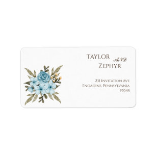 Wildflower Wedding RSVP Retouradres Etiket