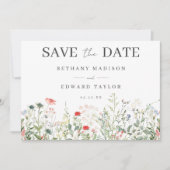 Wildflower Wedding Save The Date (Voorkant)