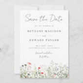 Wildflower Wedding Save The Date (Voorkant)