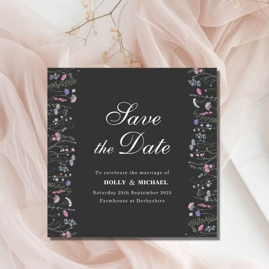 Wildflower Wedding Save the Date WF1