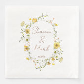 Wildflower Wedding Servet (Voorkant)