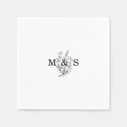 Wildflower Wedding Servet (Voorkant)