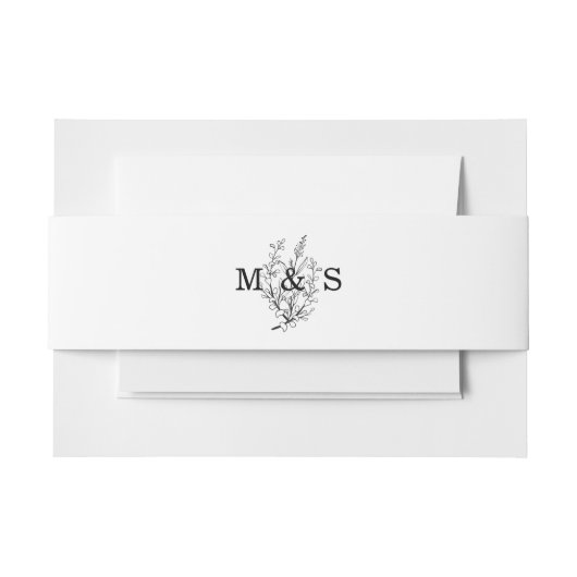 Wildflower Wedding Uitnodigingen Wikkel (Voorkant Voorbeeld)