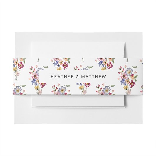 Wildflower Wedding Uitnodigingen Wikkel