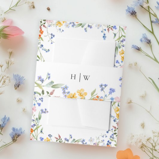 Wildflower Wedding Uitnodigingen Wikkel