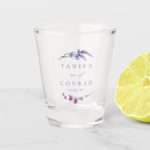 Wildflower Wedding Waterverf Names Peri ID954 Shot Glas