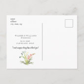 Wildflower Wedding zal je zijn mijn Bridesmaid Inv Uitnodiging Briefkaart (Achterkant)
