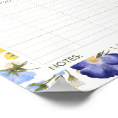 Wildflower weekplanner afdrukbaar poster (Hoek)